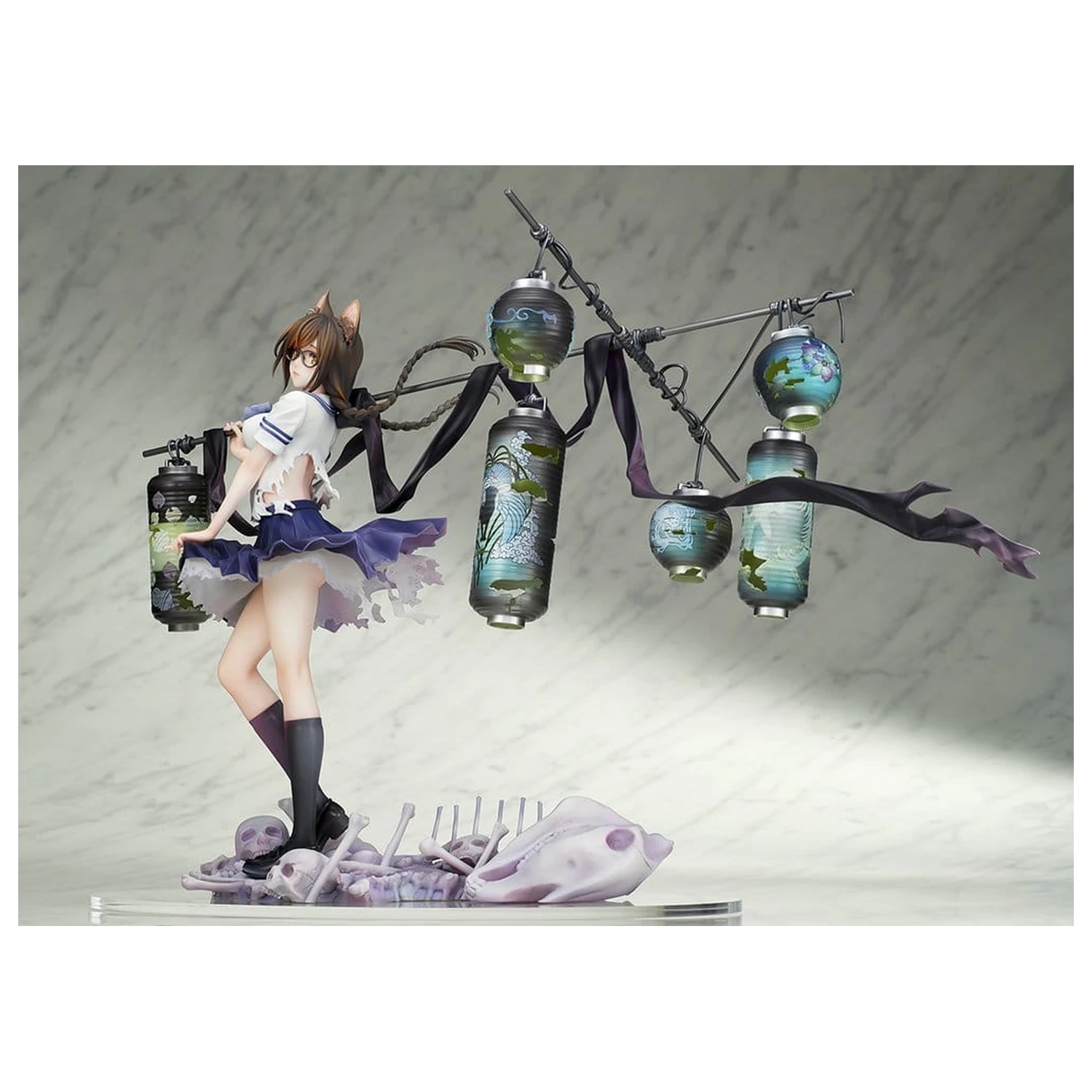 Comics Bakemonogatari PVC figura 1/7 Tsubasa Hanekawa 26 cm fotografija izdelka