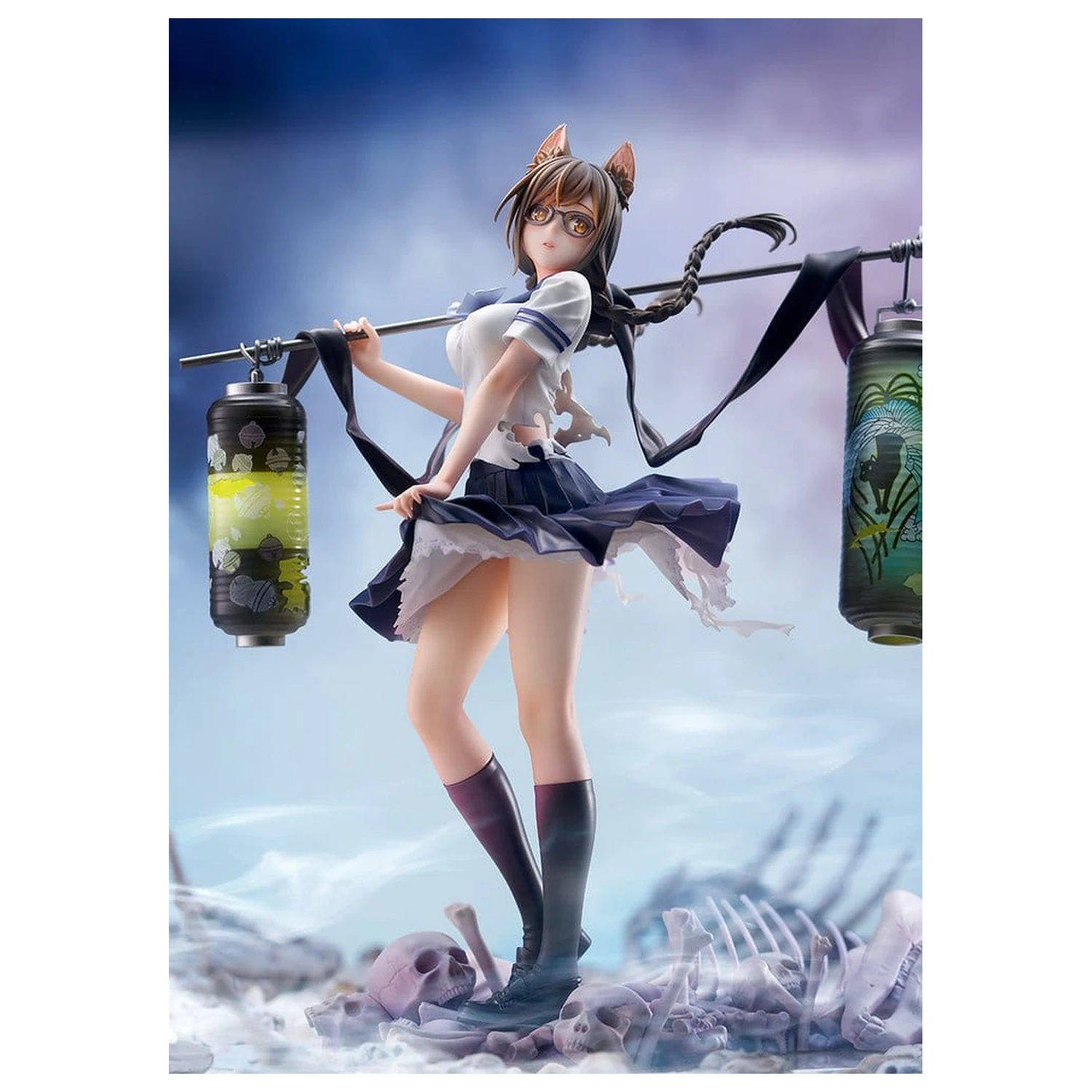 Comics Bakemonogatari PVC figura 1/7 Tsubasa Hanekawa 26 cm fotografija izdelka