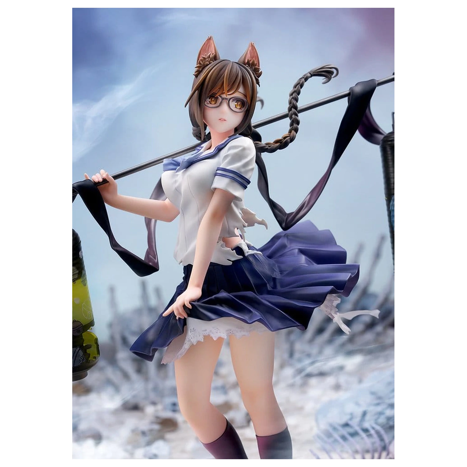 Comics Bakemonogatari PVC figura 1/7 Tsubasa Hanekawa 26 cm fotografija izdelka