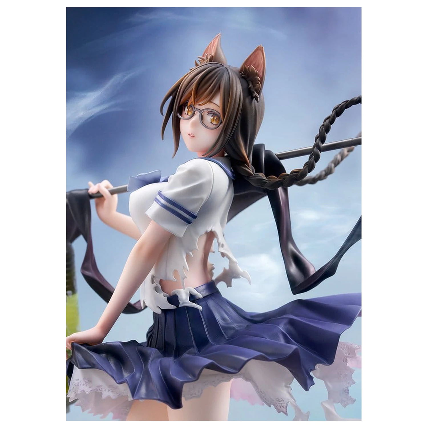 Comics Bakemonogatari PVC figura 1/7 Tsubasa Hanekawa 26 cm fotografija izdelka