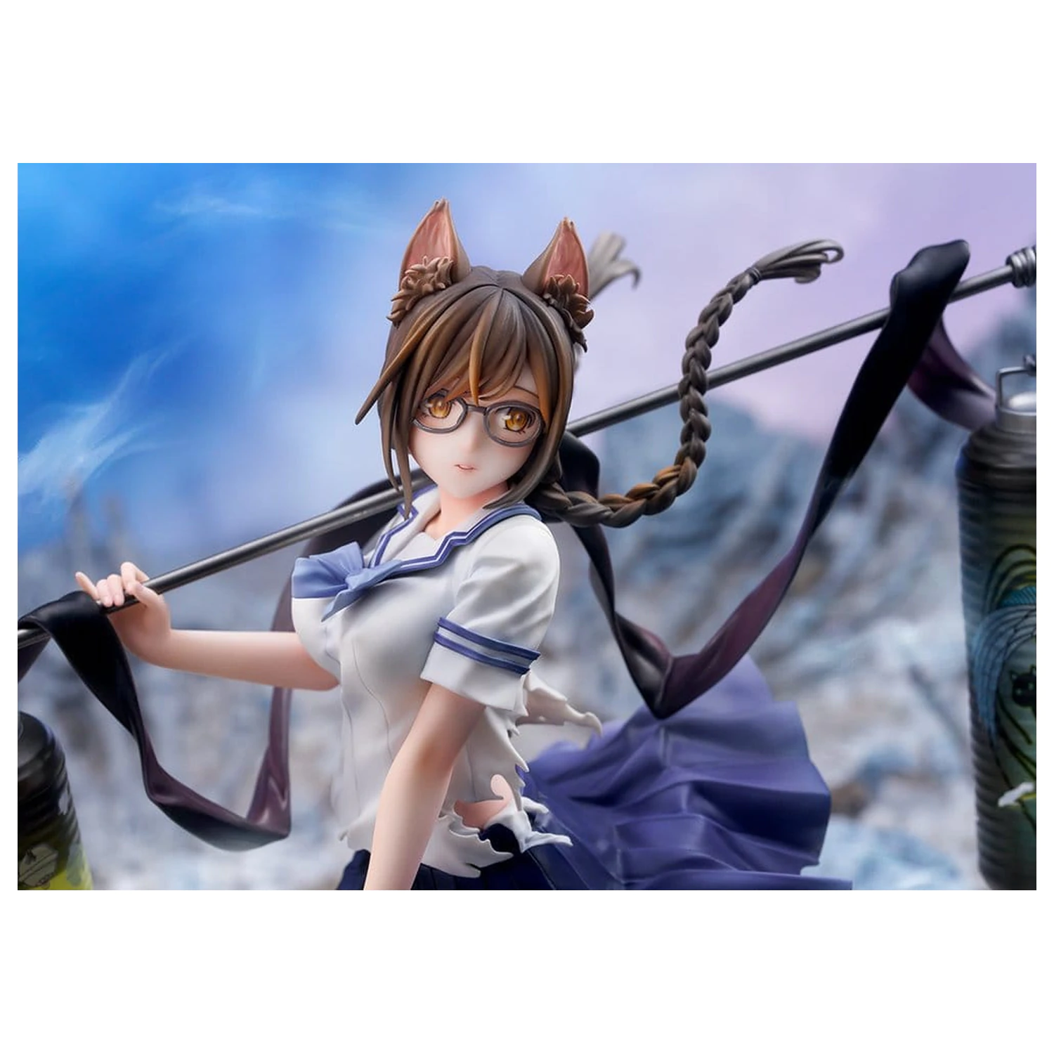 Comics Bakemonogatari PVC figura 1/7 Tsubasa Hanekawa 26 cm fotografija izdelka