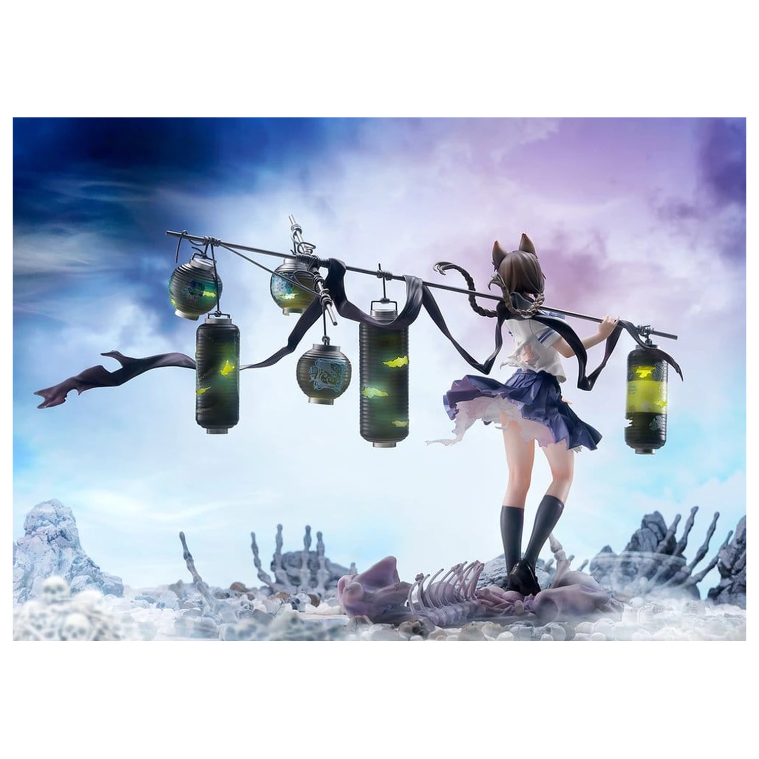 Comics Bakemonogatari PVC figura 1/7 Tsubasa Hanekawa 26 cm fotografija izdelka