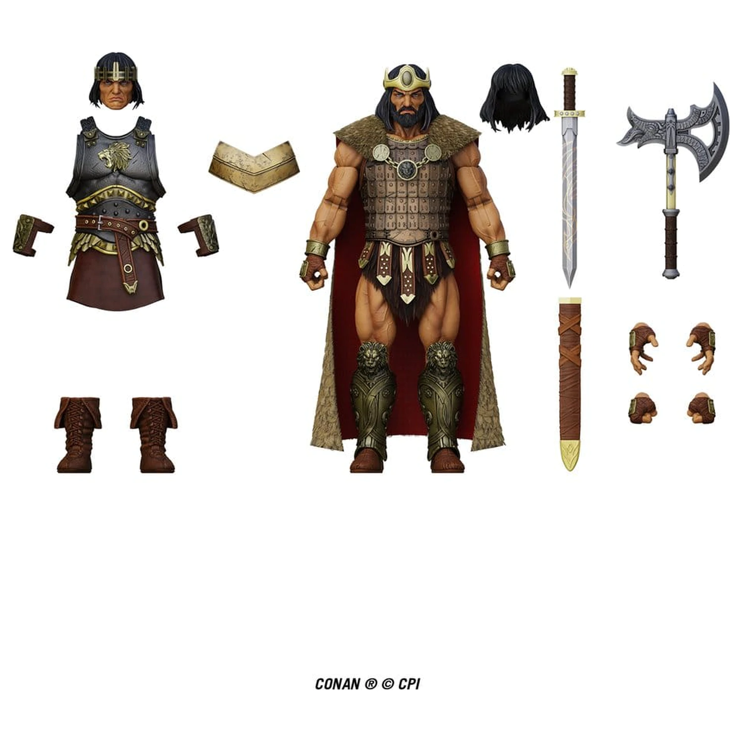 Conan Epic H.A.C.K.S. akcijska figura 1/12 King Conan: Ruler of Aquilonia fotografija izdelka