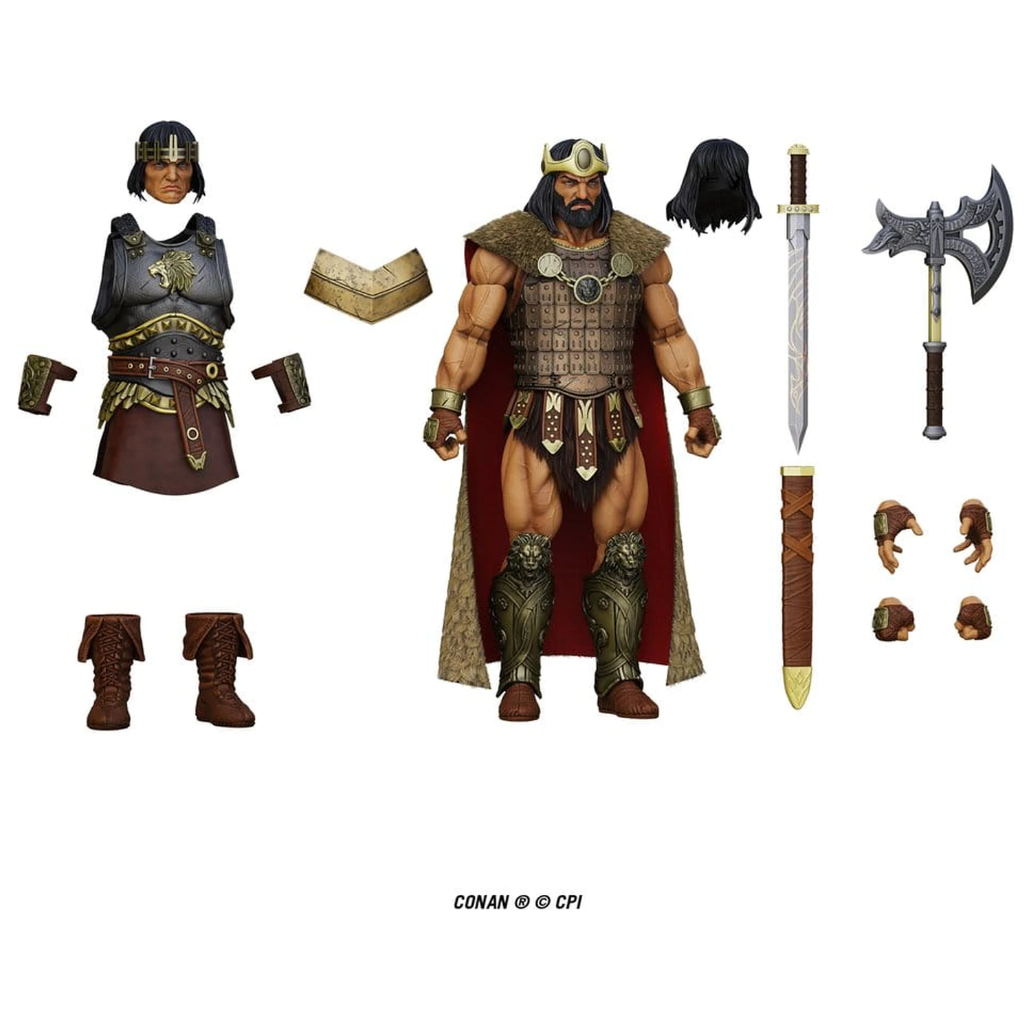 Conan Epic H.A.C.K.S. akcijska figura 1/12 King Conan: Ruler of Aquilonia fotografija izdelka