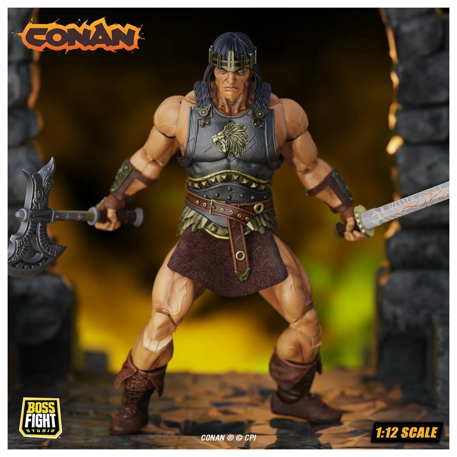 Conan Epic H.A.C.K.S. akcijska figura 1/12 King Conan: Ruler of Aquilonia fotografija izdelka