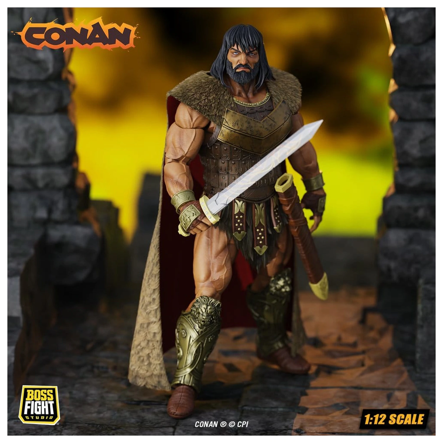 Conan Epic H.A.C.K.S. akcijska figura 1/12 King Conan: Ruler of Aquilonia fotografija izdelka