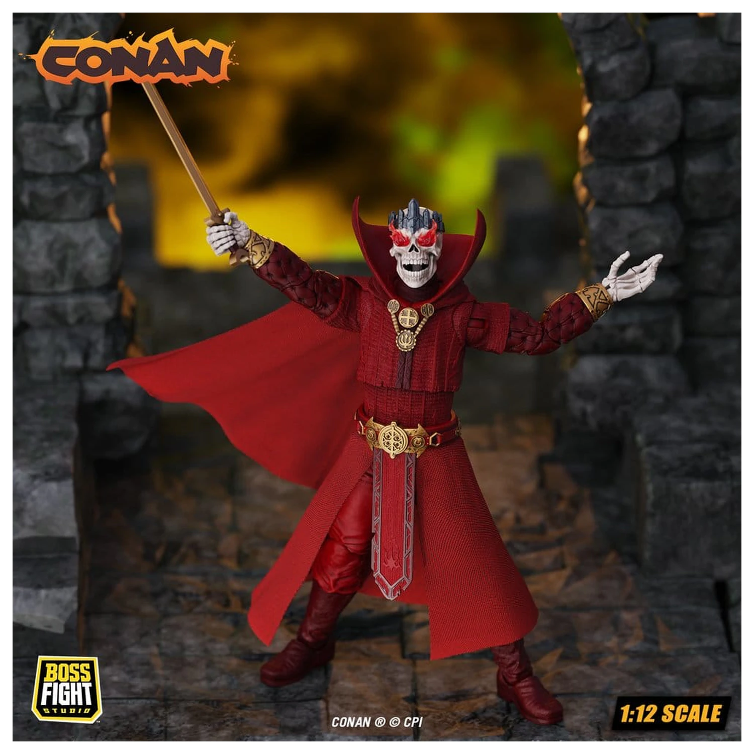 Conan Epic H.A.C.K.S. akcijska figura 1/12 Thulsa Doom: Undead Sorcerer fotografija izdelka
