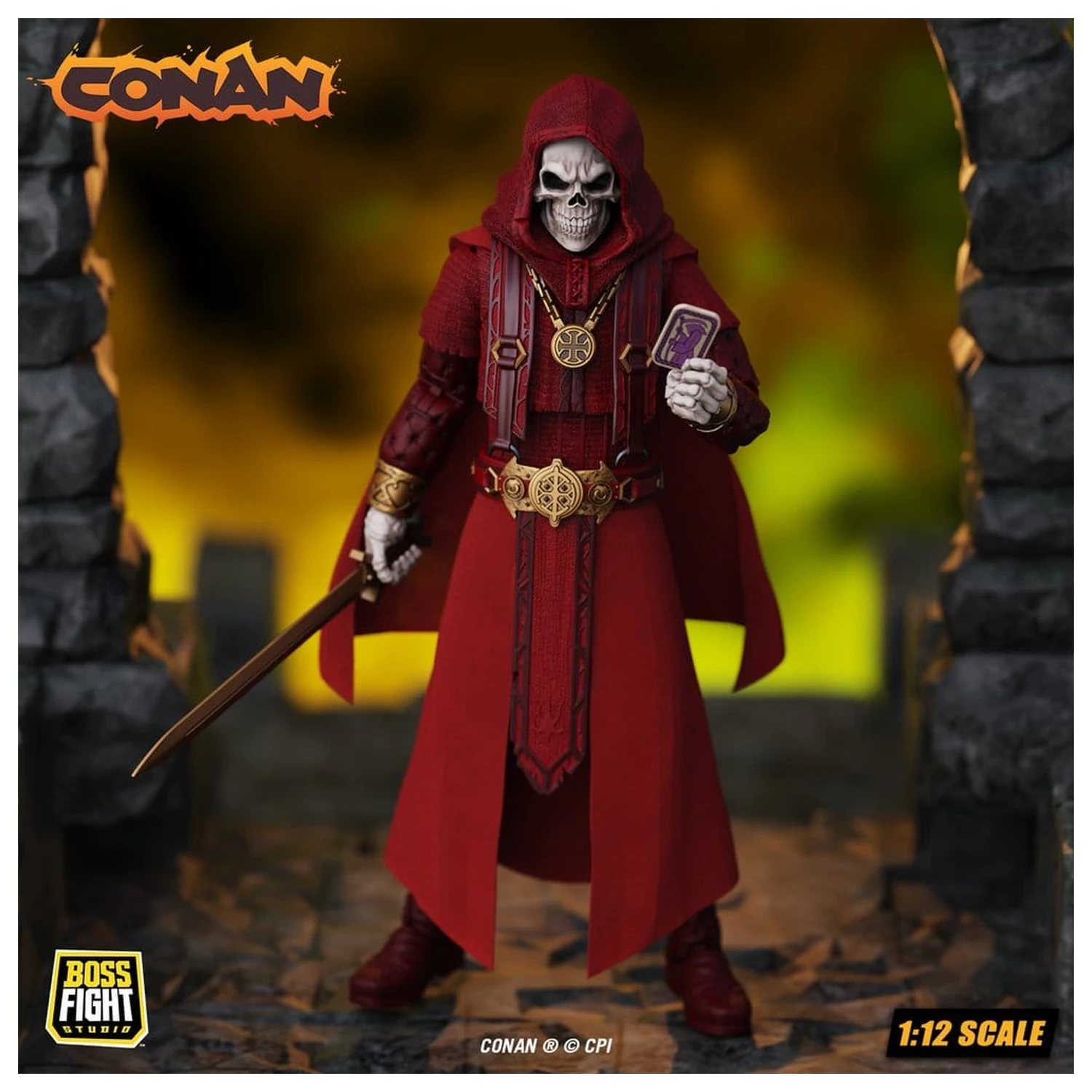 Conan Epic H.A.C.K.S. akcijska figura 1/12 Thulsa Doom: Undead Sorcerer fotografija izdelka