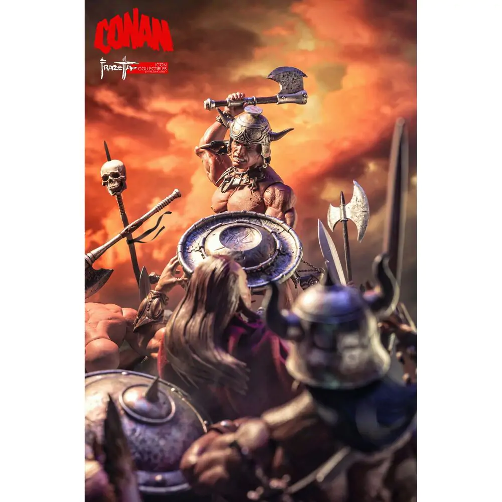 Conan the Barbarian Frazetta Icon figura 17 cm fotografija izdelka