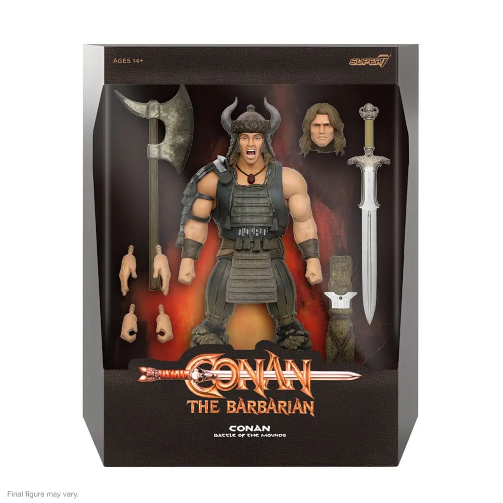 Conan the Barbarian Ultimates Akcijska Figura Conan (Battle of the Mounds) 18 cm fotografija izdelka