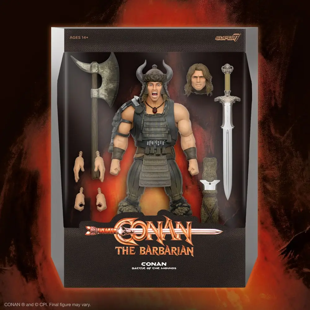 Conan the Barbarian Ultimates Akcijska Figura Conan (Battle of the Mounds) 18 cm fotografija izdelka