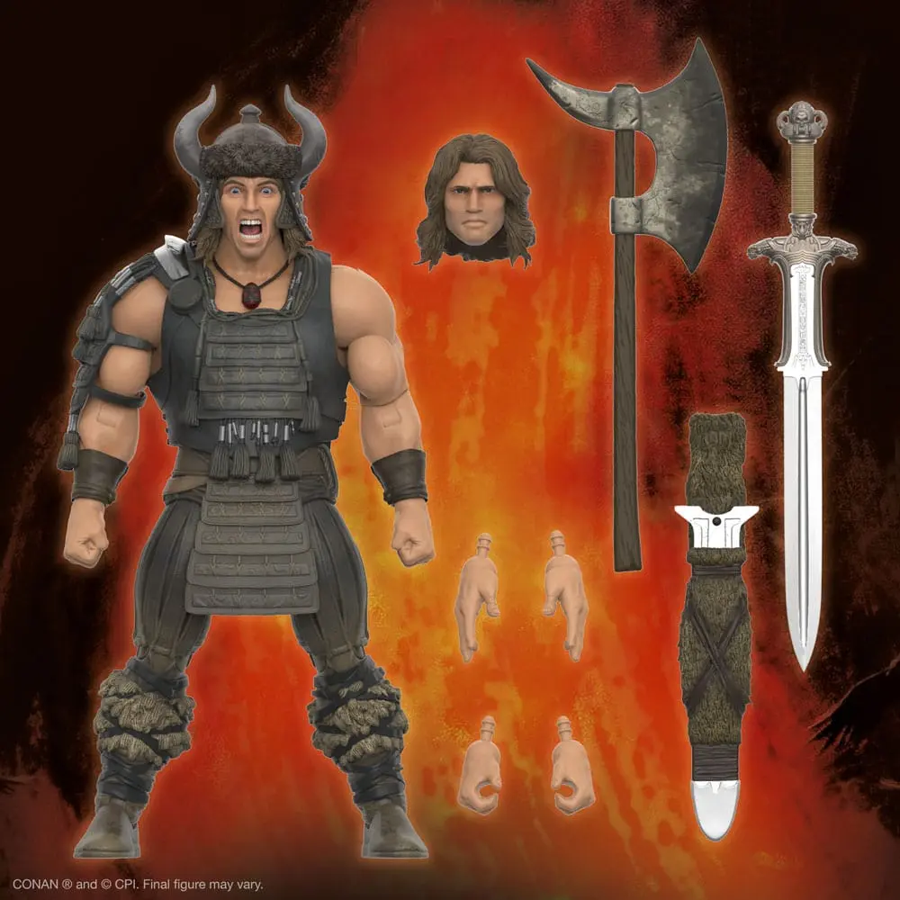 Conan the Barbarian Ultimates Akcijska Figura Conan (Battle of the Mounds) 18 cm fotografija izdelka