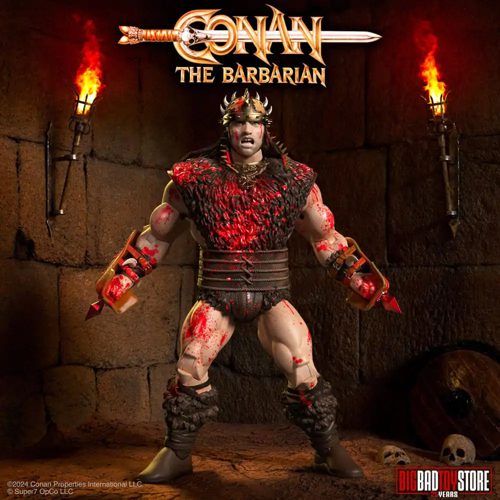 Conan the Barbarian Ultimates akcijska figura Conan Blood Soaked Pit Fighter 18 cm fotografija izdelka