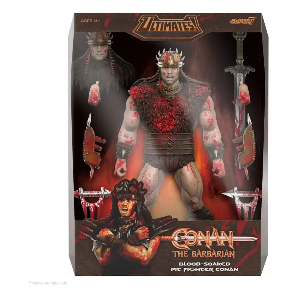 Conan the Barbarian Ultimates akcijska figura Conan Blood Soaked Pit Fighter 18 cm fotografija izdelka