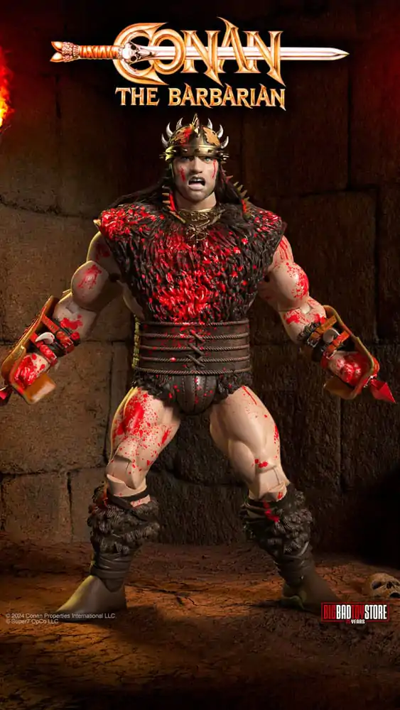 Conan the Barbarian Ultimates akcijska figura Conan Blood Soaked Pit Fighter 18 cm fotografija izdelka