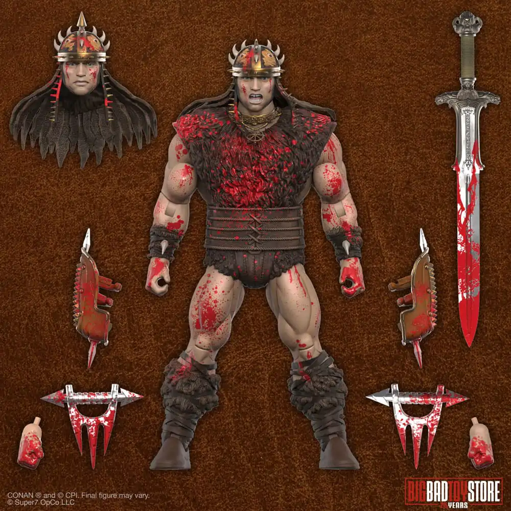 Conan the Barbarian Ultimates akcijska figura Conan Blood Soaked Pit Fighter 18 cm fotografija izdelka