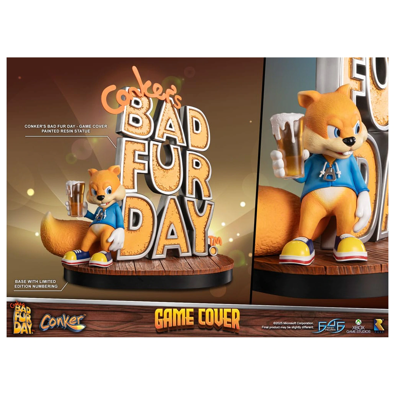 Conker´s Bad Fur Day kip Game Cover Exclusive Edition 45 cm fotografija izdelka