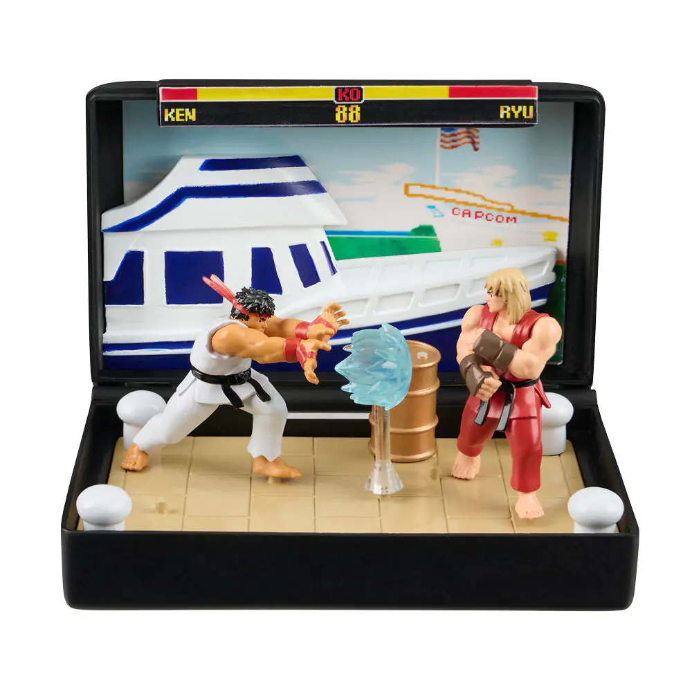 Console Heroes Street Fighter Mega Drive diorama fotografija izdelka