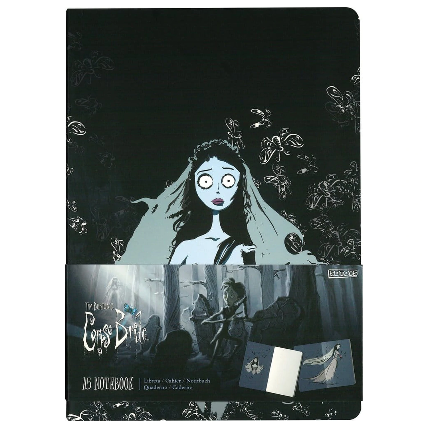 Corpse Bride zvezek z mehkimi platnicami Emily 21 cm fotografija izdelka
