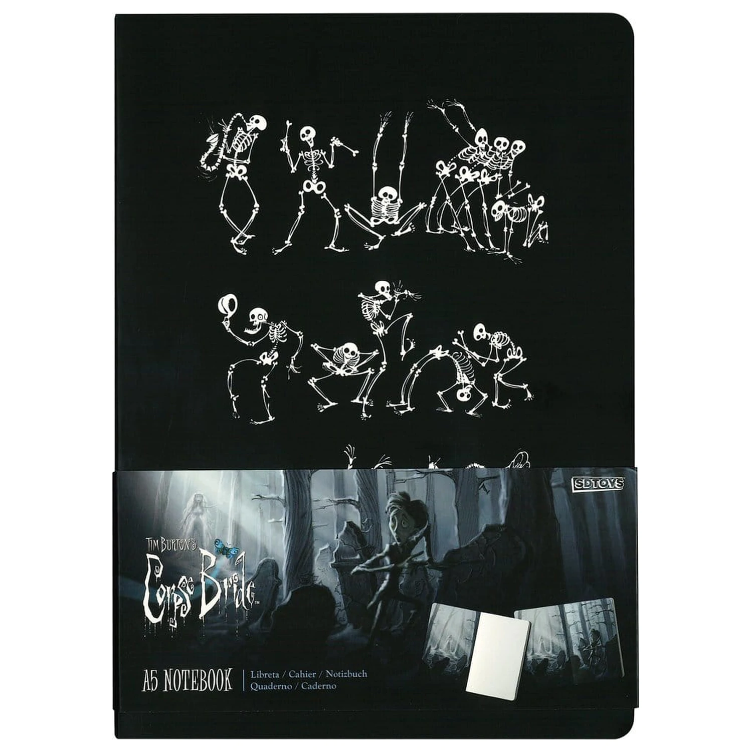 Corpse Bride beležnica z mehkimi platnicami Skeleton ver. B 21 cm fotografija izdelka