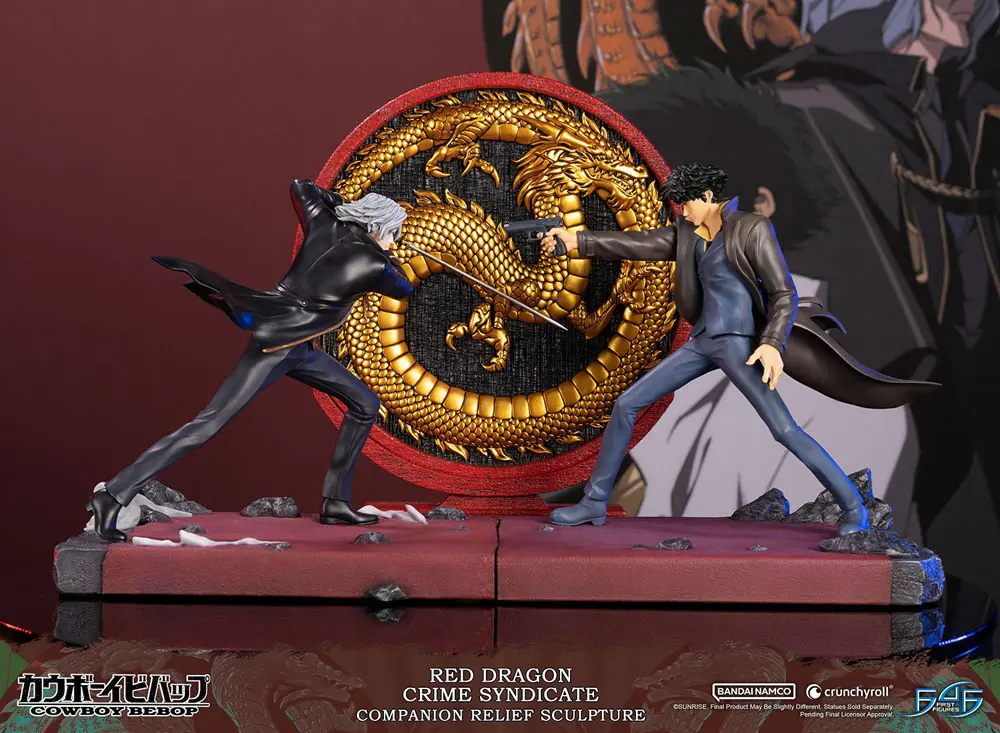 Cowboy Bebop skulptura Red Dragon Crime Syndicate spremljevalni relief 35 cm fotografija izdelka