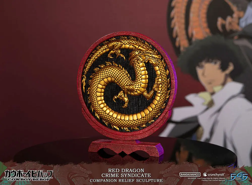 Cowboy Bebop skulptura Red Dragon Crime Syndicate spremljevalni relief 35 cm fotografija izdelka