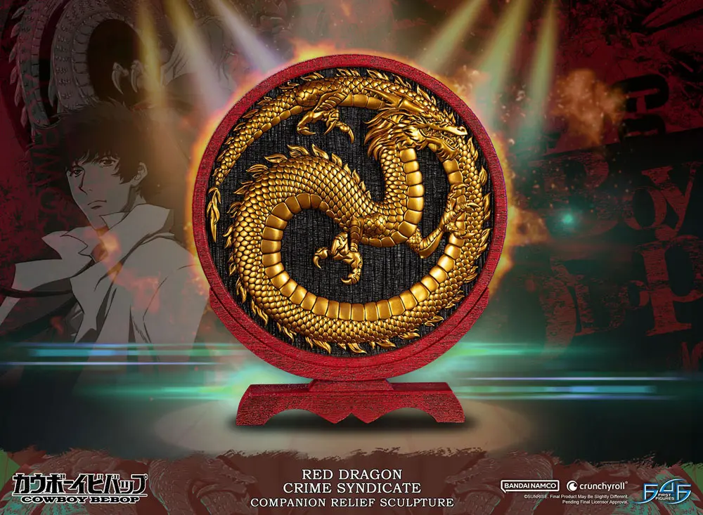 Cowboy Bebop skulptura Red Dragon Crime Syndicate spremljevalni relief 35 cm fotografija izdelka