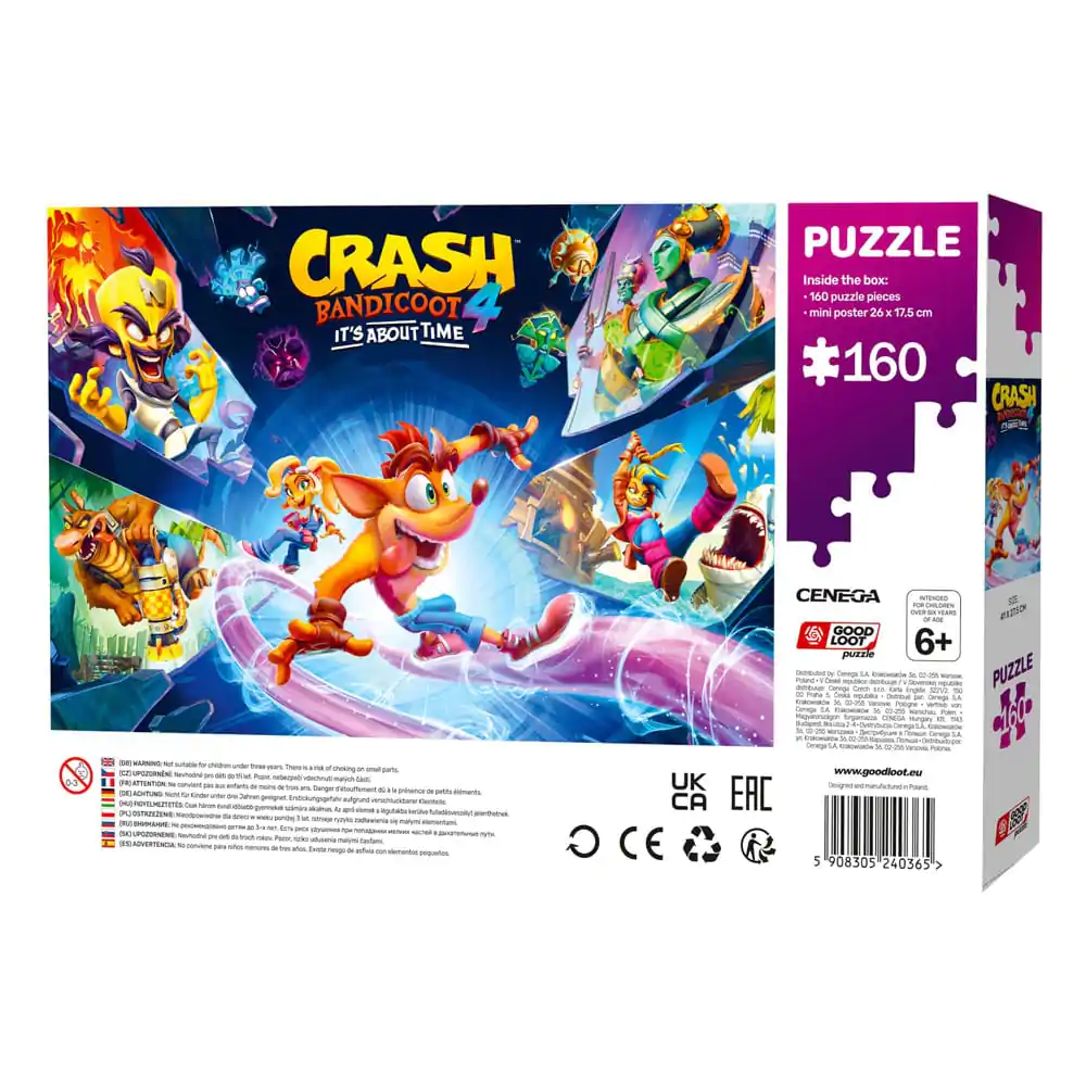 Crash Bandicoot 4 Kids Puzzle It's About Time (160 kosov) fotografija izdelka