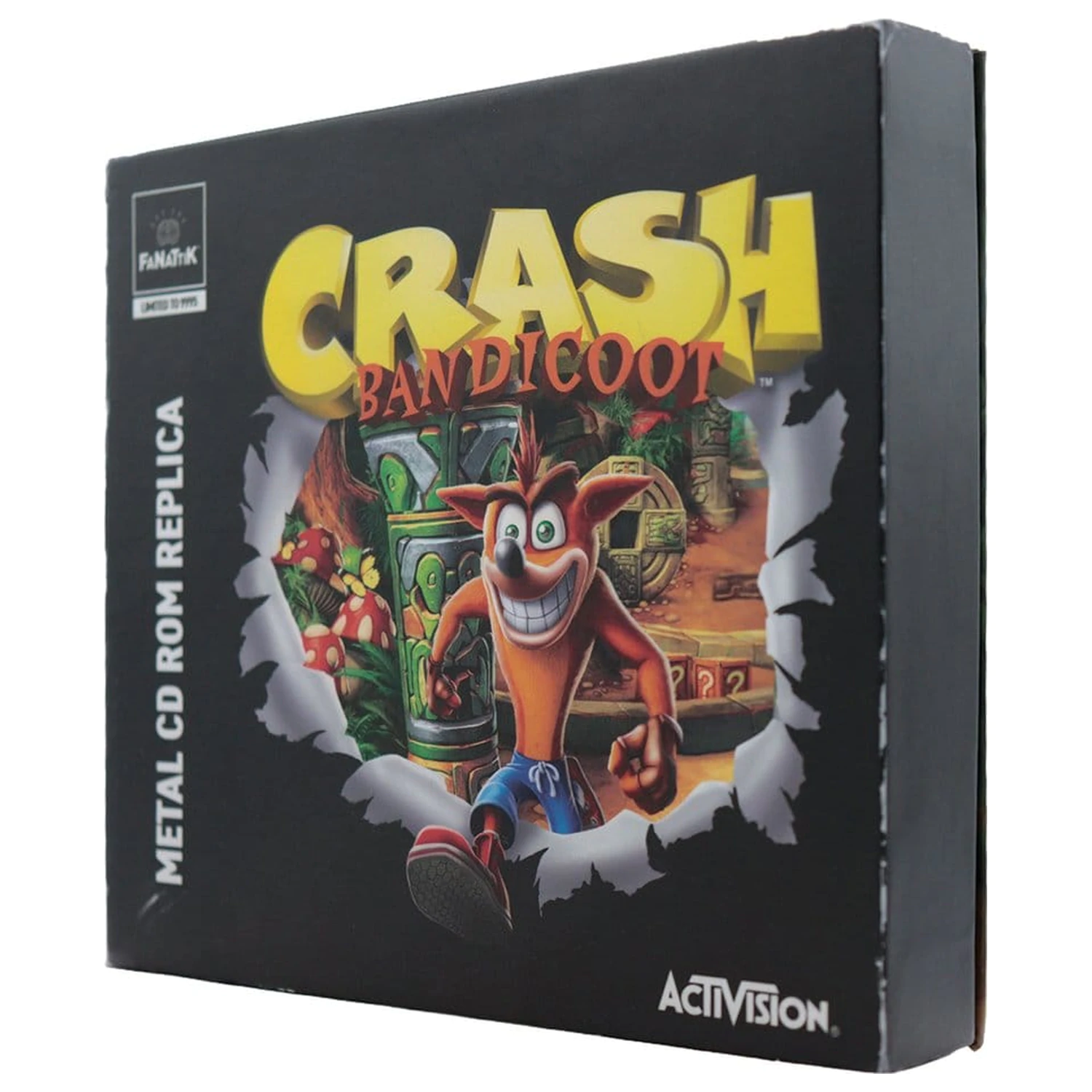 Crash Bandicoot Replika Kovinski CD-ROM Zbirateljski Izdelek Omejena Izdaja 11 cm fotografija izdelka