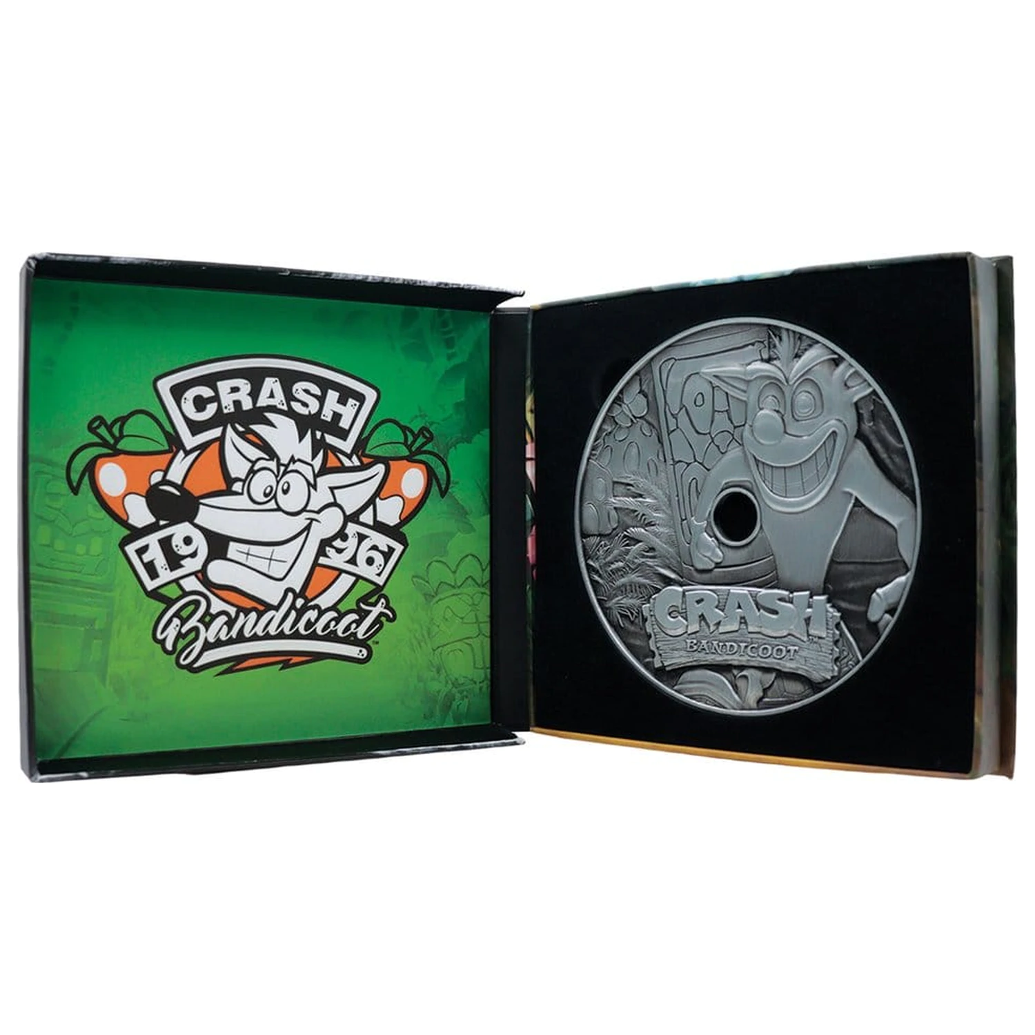 Crash Bandicoot Replika Kovinski CD-ROM Zbirateljski Izdelek Omejena Izdaja 11 cm fotografija izdelka