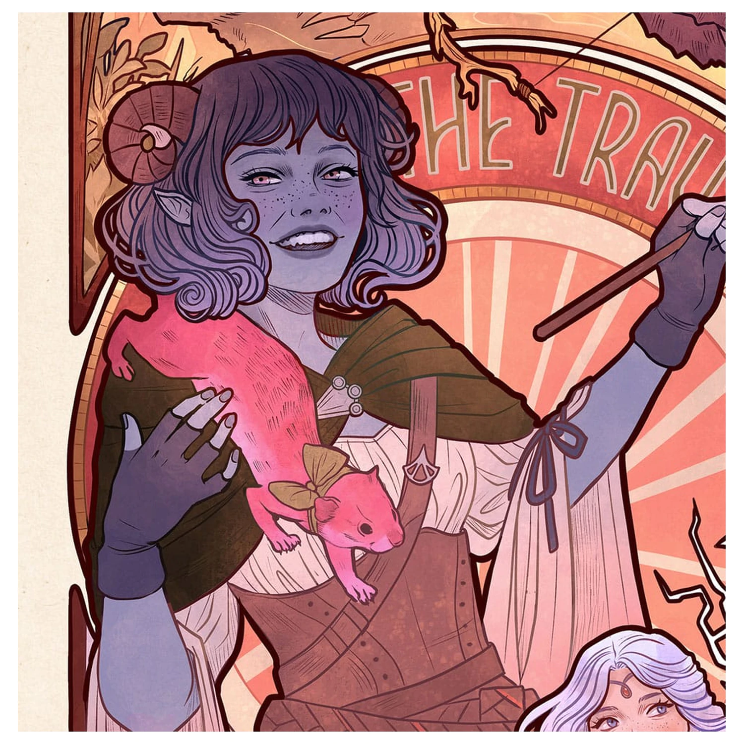Critical Role Art Print Laura Bailey: 10th Anniversary Art Nouveau Ilustracije 46 x 28 cm - brez okvirja fotografija izdelka