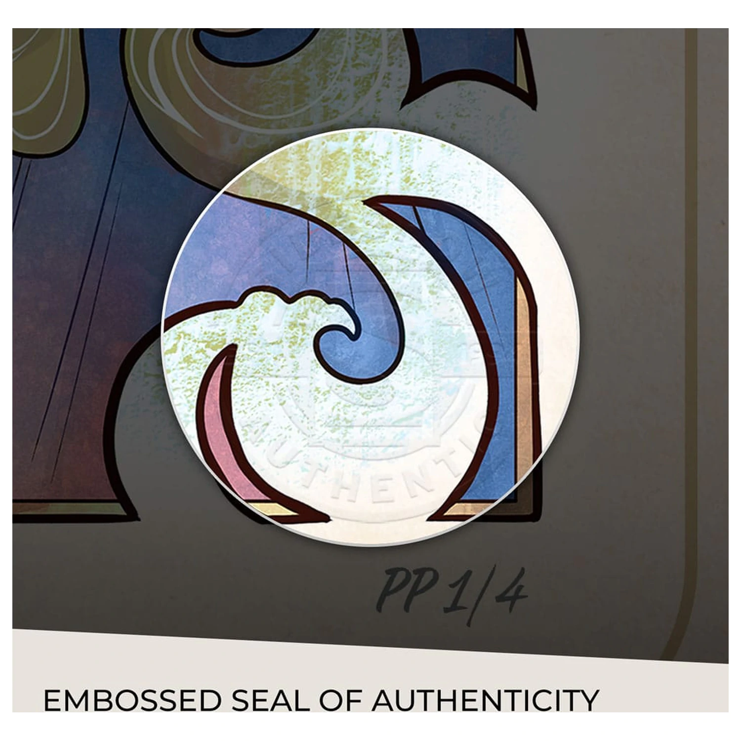 Critical Role Art Print Matthew Mercer: 10th Anniversary Ilustracije v stilu Art Nouveau 46 x 28 cm – neokvirjeno fotografija izdelka