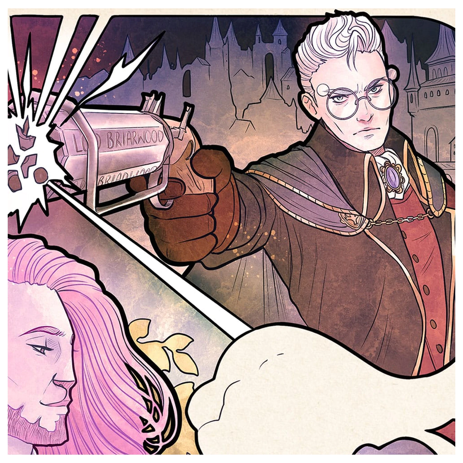 Critical Role Art Print Taliesin Jaffe: 10th Anniversary Art Nouveau Illustrations 46 x 28 cm - brez okvirja fotografija izdelka