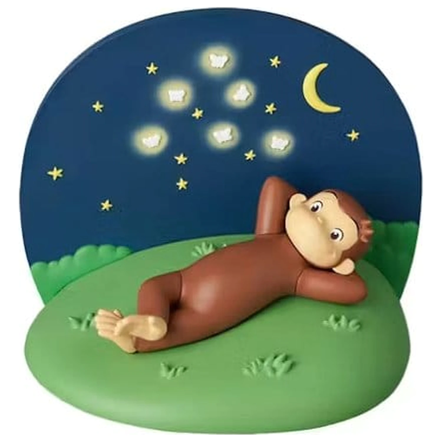 Curious George UDF Mini figura leži razprostrta 6 cm fotografija izdelka