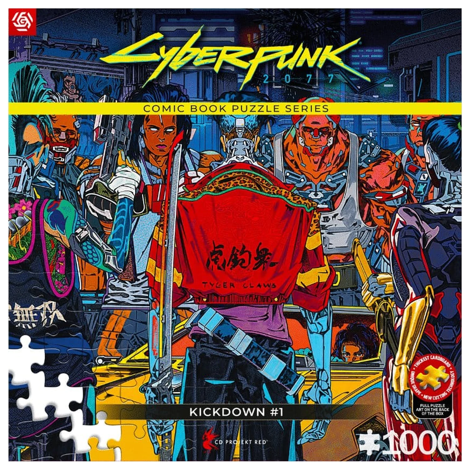 Cyberpunk 2077 Puzzle Kickdown (1000 kosov) fotografija izdelka
