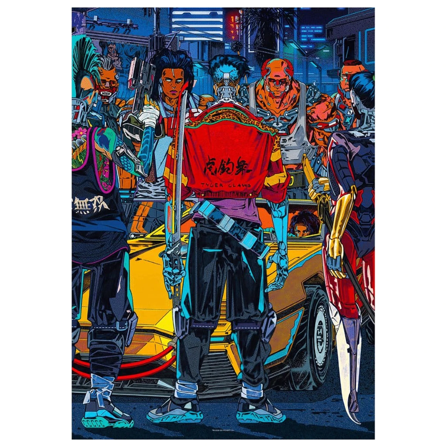 Cyberpunk 2077 Puzzle Kickdown (1000 kosov) fotografija izdelka