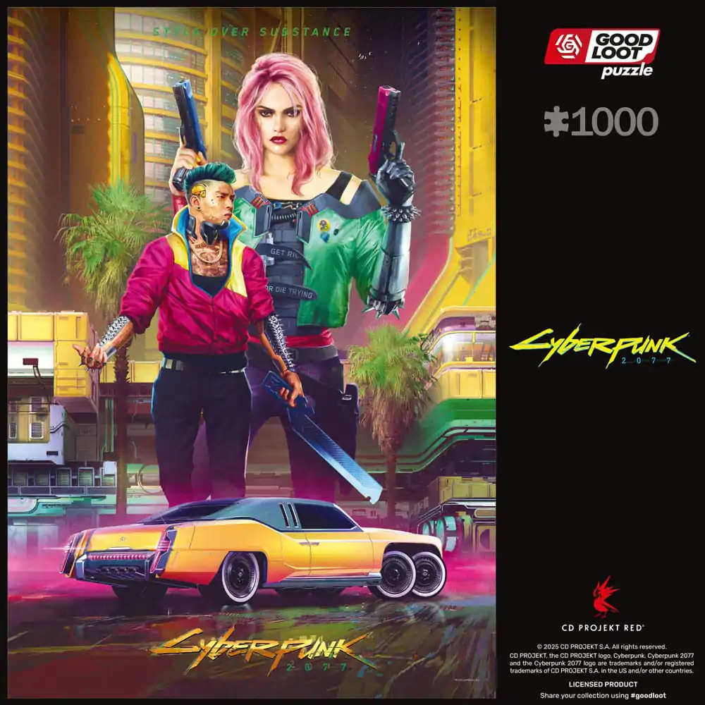 Cyberpunk 2077 Sestavljanka Kitsch Style (1000 kosov) fotografija izdelka