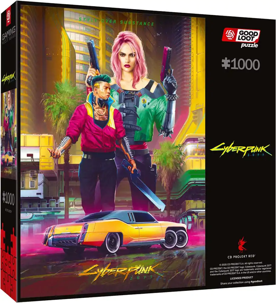 Cyberpunk 2077 Sestavljanka Kitsch Style (1000 kosov) fotografija izdelka
