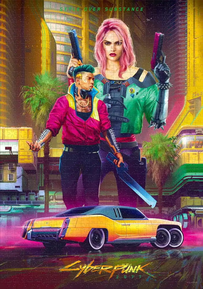Cyberpunk 2077 Sestavljanka Kitsch Style (1000 kosov) fotografija izdelka