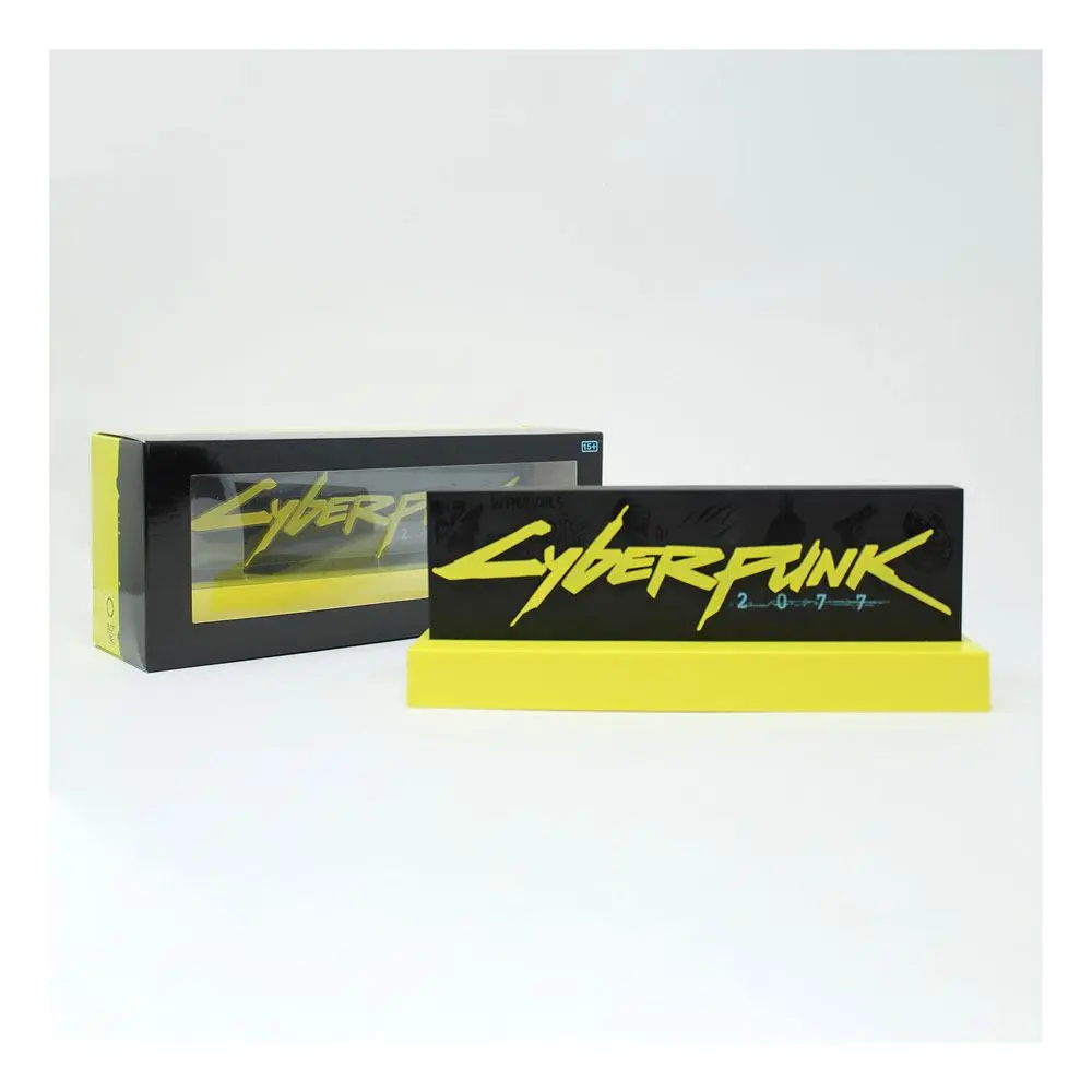 Cyberpunk 2077 LED svetlobni logotip 22 cm fotografija izdelka