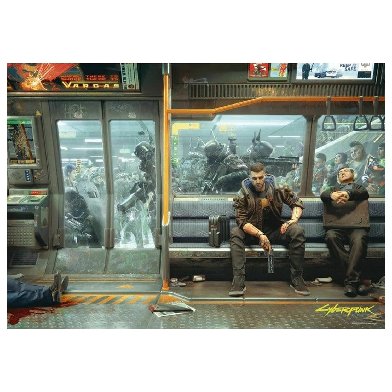 Cyberpunk 2077 Sestavljanka Metro (1000 kosov) fotografija izdelka