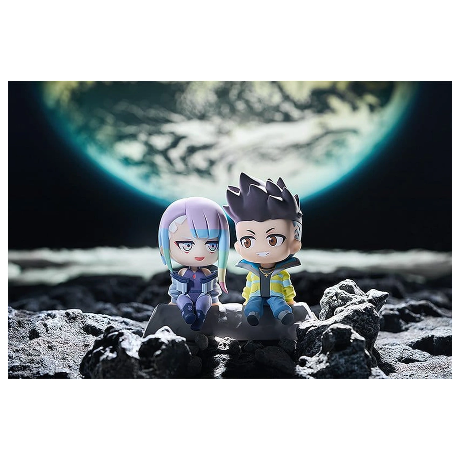 Cyberpunk: Edgerunners Qset+ PVC figurici v paketu po 2 David & Lucy 8 cm fotografija izdelka