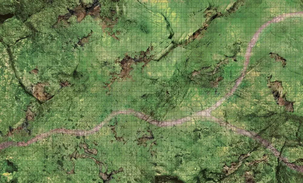 D&D Icons of the Realms: Podloga za igranje Plains Battle Mat fotografija izdelka