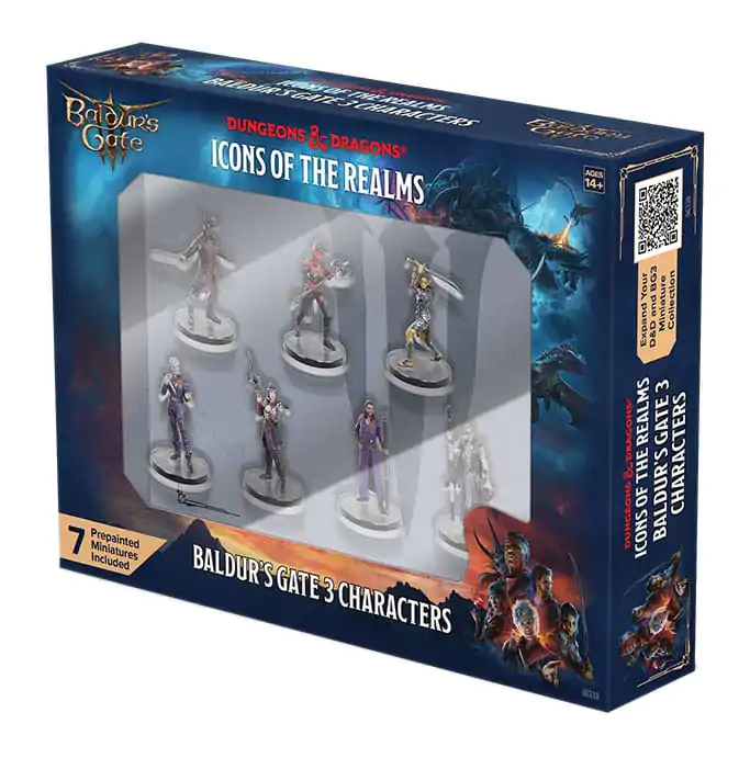 D&D Icons of the Realms pobarvane Miniature Planescape: Baldur's Gate 3 - Character Boxed Set fotografija izdelka