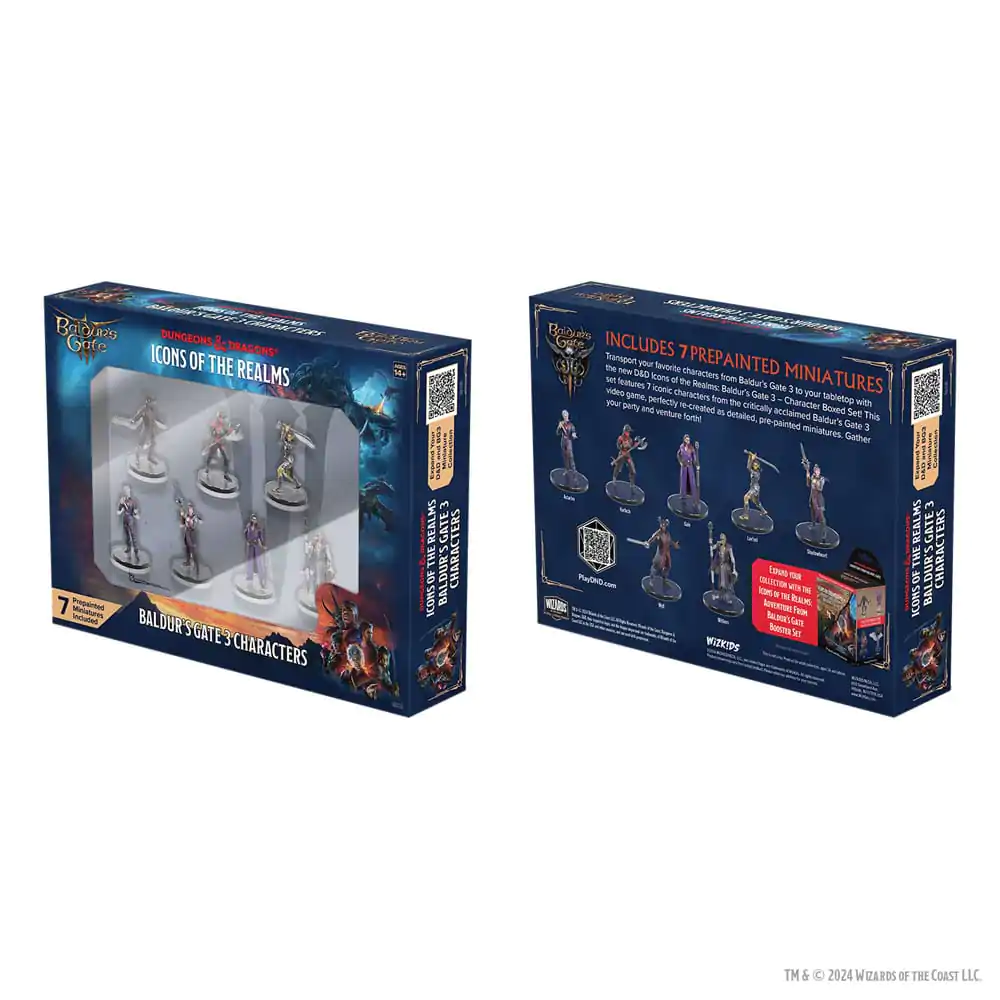 D&D Icons of the Realms pobarvane Miniature Planescape: Baldur's Gate 3 - Character Boxed Set fotografija izdelka