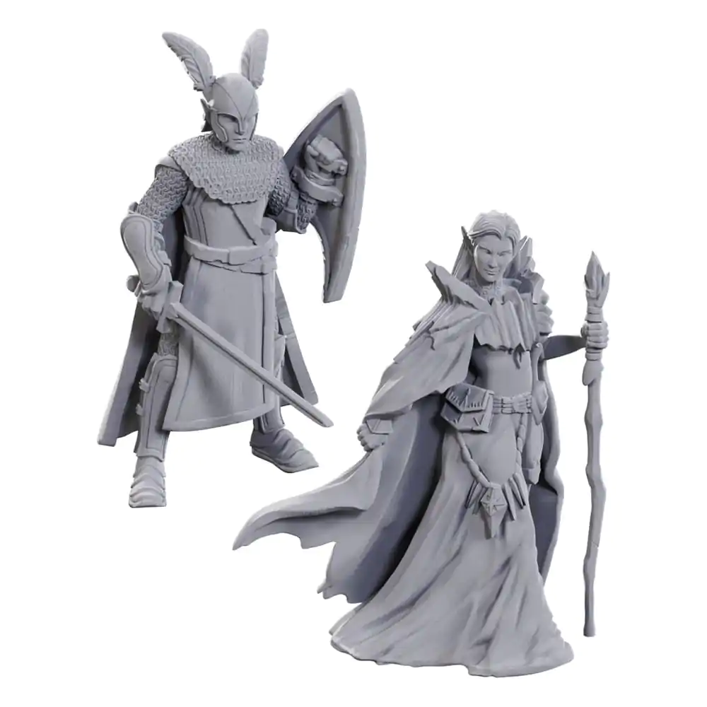 D&D Nolzur's Marvelous Miniatures Nepobarvane Miniature 2-Pack 50th Anniversary Elves fotografija izdelka