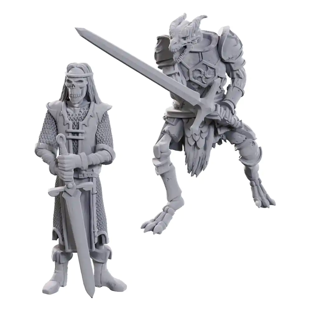 D&D Nolzur's Marvelous Miniatures Unpainted Miniatures 2-Pack 50th Anniversary Okostni Vitezi fotografija izdelka