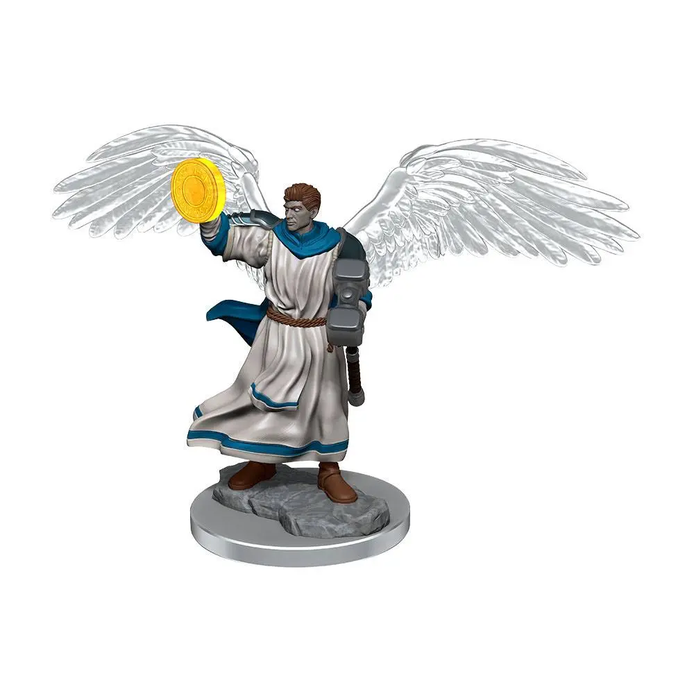 D&D Nolzur's Marvelous Miniatures Nepobarvane Miniature 2-Pack Aasimar Klerik Moški fotografija izdelka