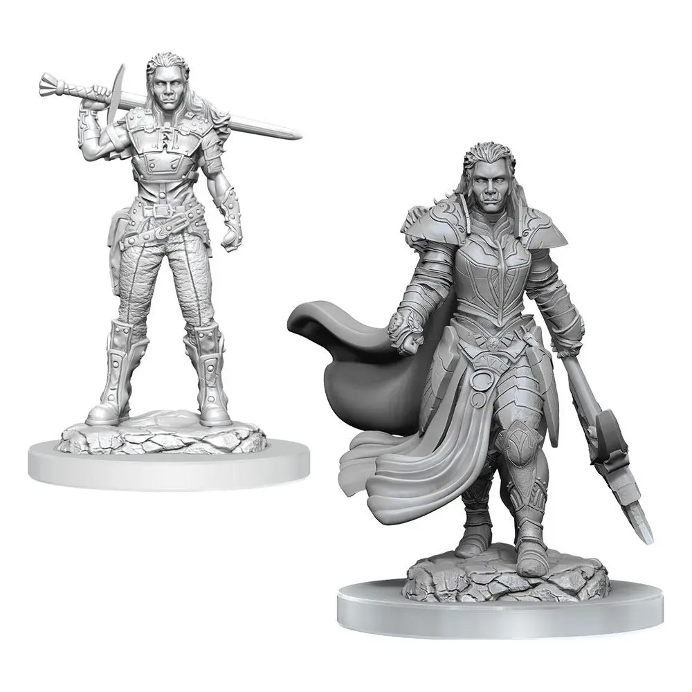 D&D Nolzur's Marvelous Miniatures Nepobarvane Miniature 2-Pack Orc Bojevnik Ženska fotografija izdelka