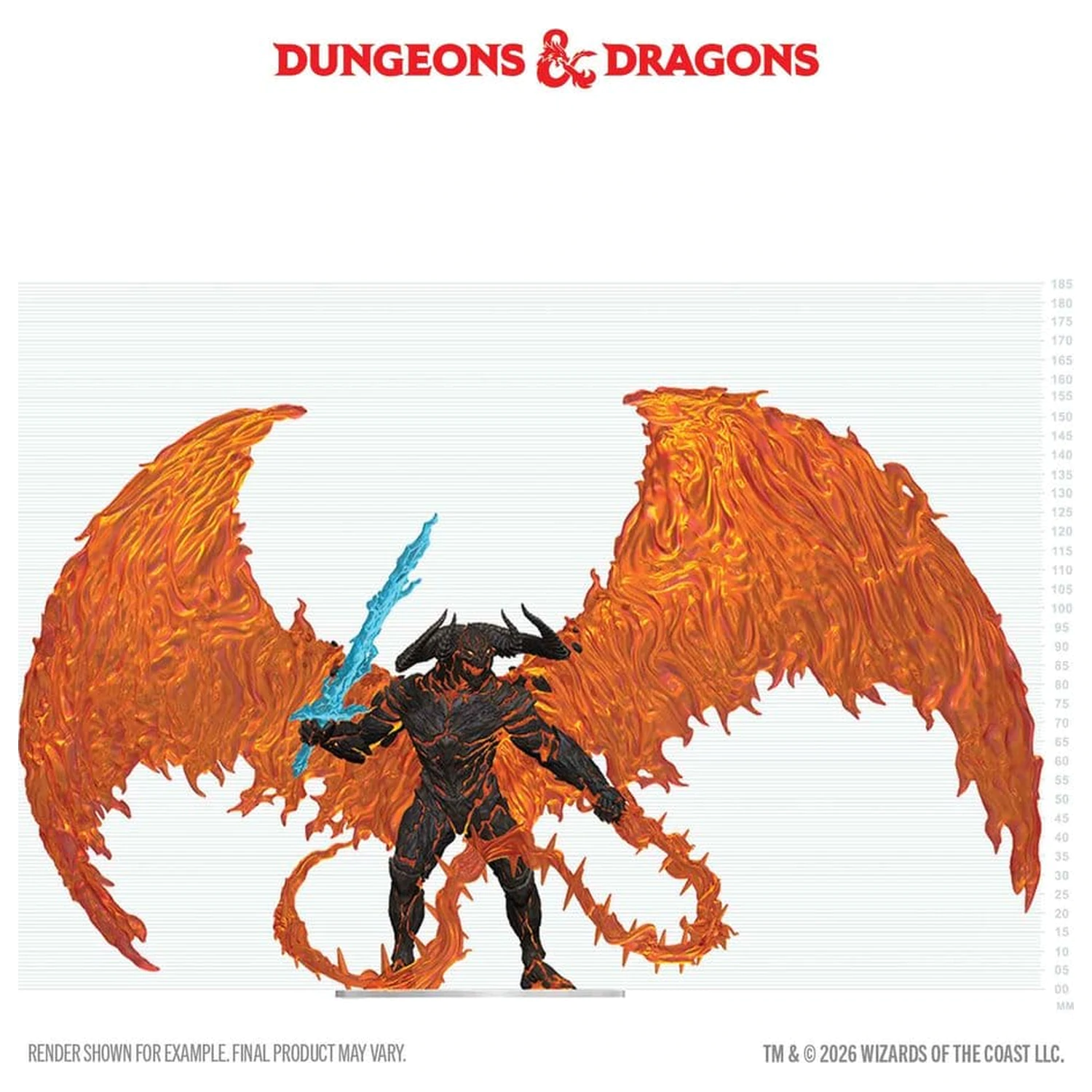 D&D Icons of the Realms Balor v škatli, vnaprej pobarvane miniature 20 cm fotografija izdelka